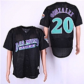 Diamondbacks 20 Luis Gonzalez Black Mesh BP Jersey Dzhi,baseball caps,new era cap wholesale,wholesale hats